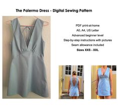 the pattern for this dress is easy to sew, and looks great on someone's body