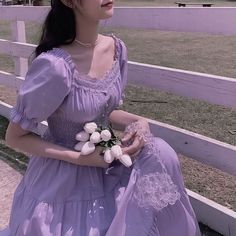 Purple aesthetic cute aesthetic lavender aesthetic Korean soft lavender aesthetic Korean purple aesthetic Pastel colours 🧃🍇 Lavender Dress Aesthetic, Purple Aesthetic Pastel, Purple Aesthetic Cute, Purple Dress Aesthetic, Barbie And The Diamond Castle, Lavender Color Dress, Aesthetic Lavender