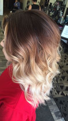 Short Ombre Hair, Brown Hair Balayage, Edgy Short Hair, Haircuts For Medium Hair, Brown Blonde Hair, Hair Color And Cut, Summer Hair Color, Hair Inspiration Color