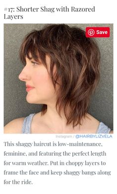 Wake Up And Go Haircut, Easy To Care For Haircut, Punky Haircut, Short Layered Shag With Bangs, Short Mullet, Haircuts 2024, Modern Shag, Short Shaggy Haircuts, Messy Bob