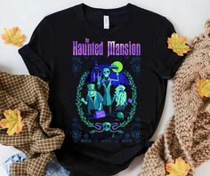 Disney Halloween The Haunted Mansion Shirt, Hitchhiking Ghost Shirt Haunted Mansion T Shirt, Haunted Mansion Tshirt, Unique Disney Gifts, Haunted Mansion Shirt, Disney Halloween Party, Disney Halloween Parties, Hitchhiking Ghosts, Disney Fits, Disney Etsy