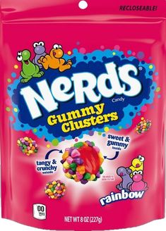 a bag of nerds gummy clusters