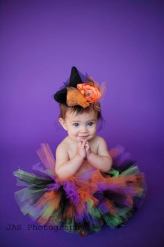 Mod Witch Tutu  Great for Halloween Fall by princesstutus2010 Cute Halloween Tulle Tutu Dress, Halloween Tutus, Bachelorette Tutu, Witch Tutu, Adult Cake Smash, Halloween Costume Props, Newborn Tutu, 1st Birthday Tutu, Halloween Tutu