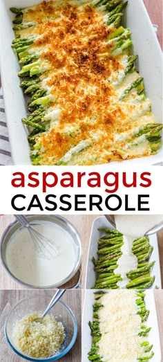 asparagus casserole with cheese and grated parmesan