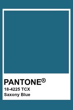 pantone's blue color is shown with the name and symbol for this painting