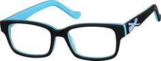 Acetate full-rim frames with spring hinges for children. | Zenni Boys Square Prescription Glasses Black Plastic Frame Best Eyeglass Frames, Zenni Optical Glasses, Best Eyeglasses, Boy Black, Zenni Optical, Square Glasses, Spring Hinge, Prescription Eyeglasses, Black Kids