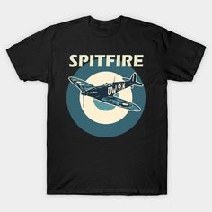 Supermarine Spitfire RAF Fighter Aircraft Plane Airplane British UK -- Choose from our vast selection of Crewneck and V-Neck T-Shirts to match with your favorite design to make the perfect graphic T-Shirt. Pick your favorite: Classic, Boxy, Tri-Blend, V-Neck, or Premium. Customize your color! For men and women. Plane Graphic, Army Family, Supermarine Spitfire, Graphic Tee Shirts, Vintage Tshirts, Rocket, Aircraft, Graphic T Shirt, Retro Vintage