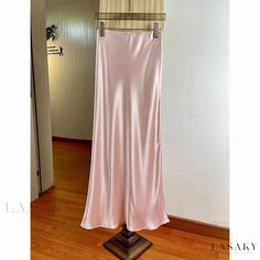 Lasaky - Color Block Satin Midi Skirt with High Waist, Tailored for Tall Women with Hip-Hugging Fit and Side Slit Detail Satin Midi Skirt, Body Con Skirt, Tall Women, Two Piece Dress, Types Of Skirts, Piece Dress, A Line Skirt, Dance Wear, A Line Skirts