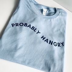 * PASTEL BLUE T-SHIRT WITH NAVY BLUE TEXT Blue Text, Blue T Shirt, Blue Tshirt, Pastel Blue, Navy Blue, Pastel, Navy, Sweatshirts, T Shirt