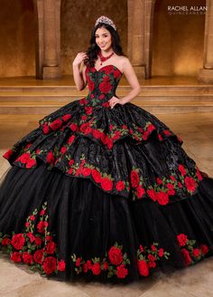 Red And Black Quinceanera Dresses Mexican, Black And Red Roses Quinceanera Dresses, Quinceanera Dresses Red Gold And Blak, Red And Gold Quince Dress Charro, Quince Dresses Charro Red And Black