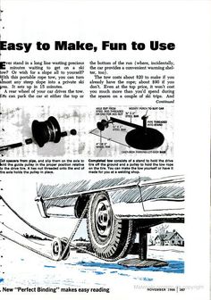 an old advertisement with instructions on how to use the wheels