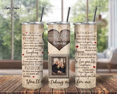 two personalized tumblers with the words, you'll be loved