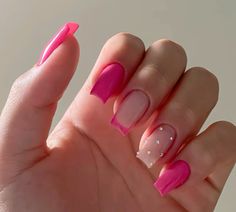 Romantic Nails, Edgy Nails, Summery Nails, Vibrant Nails, Nails Pink, Nails Desing, Prom Nails, Fire Nails, Pretty Acrylic Nails