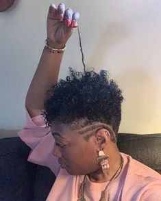 Haircuts 4c Hair, Undercut Afro, Hair Shaved Sides, Tapered Hairstyles, Fierce Hairstyles, Low Cut Hairstyles, Fresh Hairstyles, Hair Like Wool