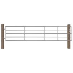 vidaXL || vidaXL 5 Bar Field Gate Steel (59.1-157.5)x35.4 Silver 145987 Farm Door, Farm Gate, Gate Latch, Outdoor Statues, Garden Doors, Love Your Home, Garden Gates, Galvanized Steel, The Field