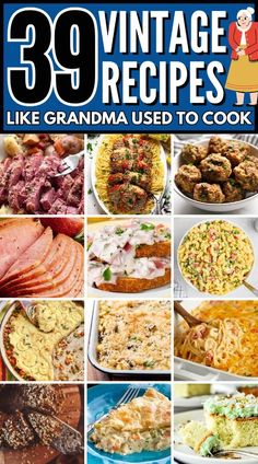 vintage recipes like grandma used to cook