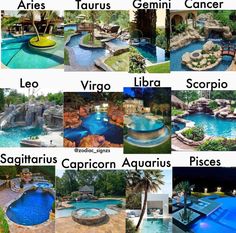 the different types of swimming pools and their names