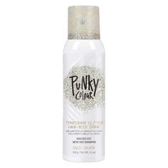 PRICES MAY VARY. Spray On Hair & Body Glitter Spray: Both of your sides are your best sides with glittery, metallic GOLD/SILVER spray! This multipurpose glitter spray is lightweight and made with the finest glitter to glam up your style. Can be used on hair, skin, or clothing, too! For a fairy sheen from head to toe! Easy Spray-in & Easy Wash-out: Simply apply sparingly for a subtle look and layer more for an intense dramatic effect. Fuss-free, mess-free, and hassle-free temporary glitter spray. Body Glitter Spray, Punky Color, Silver Spray, Silver Shampoo, Glitter Spray, Color Spray, Wild Hair, Body Glitter, Glitter Hair