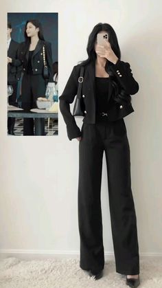 #то дохи Korean Vibes, Neat Casual Outfits, Korean Casual Outfits, Fashion Top Outfits, Office Outfits Women, Business Casual Outfits For Work, Everyday Fashion Outfits, Casual Day Outfits, Classy Work Outfits