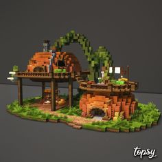 a small house made out of lego blocks