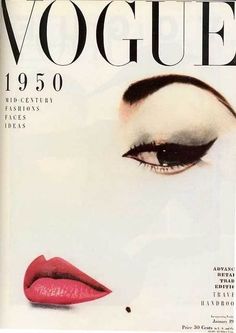 46 Unforgettable Magazine Covers from Days Gone by ... A Magazine, Red Lipstick, Magazine Cover, Vogue, Magazine, Red, Beauty, Design