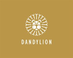 the dandy lion logo on a gold background