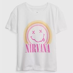 Brand New With Tag Band Tee Shirts, Graphic Band Tees, Gap Kids, Band Tees, Nirvana, Kids Shirts, Tee Shirt, Shirts Tops, Gap