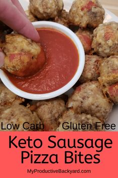 the keto sausage bites are stuffed with cheese and marinara sauce, but they're ready to be eaten