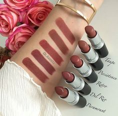 Mauve Shades Matte Make Up, Mac Lipstick Swatches, Lipstick Swatches, روتين العناية بالبشرة, Makeup Swatches, Mac Makeup