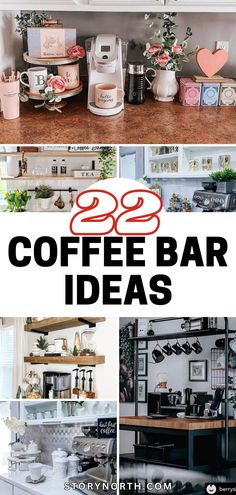 coffee bar ideas that are easy to make and great for any type of home or office