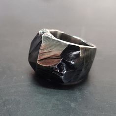 Mans Rings, Unique Mens Rings, Mens Rings Fashion, Jewelry Care Instructions, Handcrafted Rings, Silver Pieces, Rough Cut