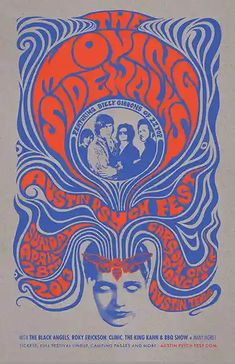 an old concert poster for the doors