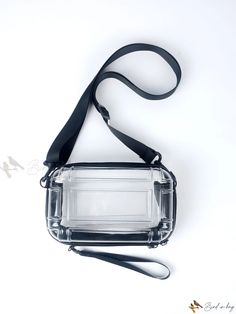 Bird in Bag - Clear Crossbody Bag for College Students Clear Crossbody Shoulder Bag For On-the-go, Rectangular Shoulder Bag With Clear Strap For Travel, Travel Shoulder Bag With Clear Strap, On-the-go Rectangular Shoulder Bag With Clear Strap, School Belt Bag With Adjustable Strap And Rectangular Shape, Rectangular Belt Bag With Adjustable Strap For School, Rectangular School Belt Bag With Removable Pouch, Functional Clear Rectangular Bags, Rectangular Chest Bag With Detachable Strap