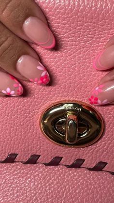 Bahamas Nails, Spring Acrylic Nails, Colorful Nails, Summery Nails, Simple Acrylic Nails, Nails 2023, Spring Nail, Dream Nails, Fire Nails