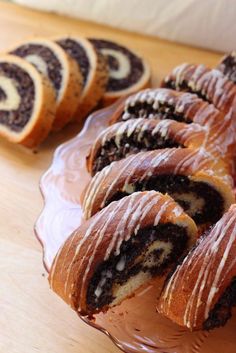 chocolate and cream filled pastries on a plate