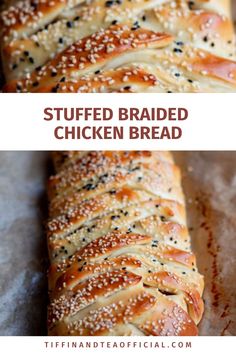 Plaited Chicken bread on baking paper Braided Chicken Bread, Braided Bread Recipe Stuffed, Stuffing Bread Recipes, Chicken Bread Recipes, Stuffed Bread Recipes, Eid Recipes, Chicken Bread, Stromboli Recipe, Weekend Lunch