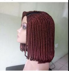 Braided wig/ box braids/Bob wig. Pre- order. Chose your preferred color., #AD, ##color, #Advertisement, #preferred, #Chose, #order Bob Box Braids Styles, Box Braids Updo, Box Braids Bob, Blonde Box Braids, Short Box Braids, Jumbo Box Braids, Bob Braids, Long Box Braids, Box Braid Wig