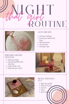 🌕 #night #nightroutine #routine #thatgirl #selfcare #school #productive #aesthetic #sun #summer #stars #moon #thatgirl #bossgirl #slow #metime #selfconfidence Best Morning And Night Routine, Getting Ready Routine, Mornight Routine Ideas, Selfcare Night Routine, It Girl Night Routine, How To Turn Your Life Around, Summer Night Routine Aesthetic, Girly Night Routine, That Girl Night Routine