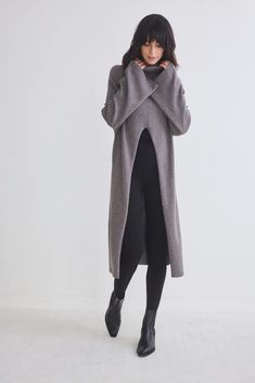 Modern Maximalist Tunic Sweater – Ruti Modern Oversized Sweater, Versatile Sweater For Fall Loungewear, Versatile Fall Sweater For Loungewear, Modern Oversized Long Sleeve Sweater, Modern Gray Winter Sweater, Modern Long Sleeve Sweater For Spring, Modern Stretch Winter Sweater, Trendy Long Sweater For Work, Trendy Long Sweater For Workwear