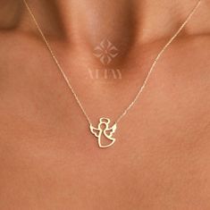 Positivity Symbols, Coleen Garcia, Gold Initial Pendant, Gold Angel, Luck Charm, Photo Model, Luck Charms