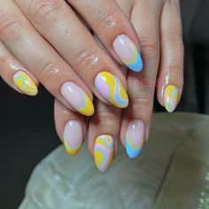 summery pastels 🐬🌺🦩 Builder gel overlay (advanced art) Original post @rosebudnailstudio Self Care Day, Words Of Appreciation, Cat Allergies, Nails Now, Nail Studio, Girls Nails, Healthy Nails