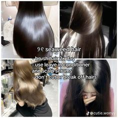 Korean Haircare Routine, Korean Haircare, Seaweed Hair, Asian Hair Care, Korean Hair Care, Korean Lifestyle, Korean Skin Care Secrets, Stop Hair Breakage, Best Hairstyles For Women