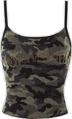 Green Fitted Tank Top For Streetwear, Military Style Camouflage Tops For Summer, Summer Military Style Camouflage Tops, Summer Military Camouflage Tops, Summer Stretch Camouflage Tops, Casual Camouflage Sleeveless Top, Fitted Camouflage Sleeveless Top, Fitted Sleeveless Camouflage Top, Casual Camouflage Tank Top For Summer