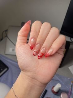 Cny Nails Snake, Red And Black Dragon Nails, Simple Chinese New Year Nails, Lunar New Year Nails Snake, Lunar New Years Nails, Chinese Inspired Nails, Chinese Dragon Nails Designs, Red Dragon Nails, Chinese New Year Nail Art