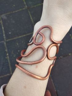 Asymmetric Cuff Open Cuff Bangle Ornamental Cuff Bohemian - Etsy Copper Jewellery, Copper Jewelry Handmade, Bohemian Bracelet, Copper Cuff Bracelet, Copper Cuff, Bohemian Bracelets, Jewelry Wire, Copper Bracelet, Handmade Copper