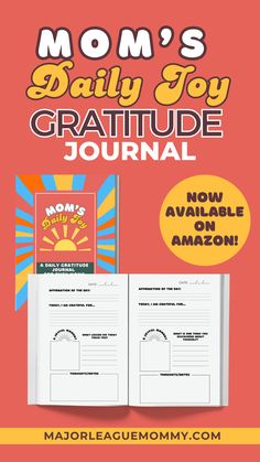 ✨ Discover the power of gratitude with the Mom’s Daily Joy Gratitude Journal! 

Designed to help busy moms reflect on the moments that bring happiness, this journal makes it easy to celebrate your day with positivity. 🌸 

Track your blessings, affirmations, and joyful memories in just minutes a day. Whether you’re looking to boost your mood, manage stress, or embrace a more joyful mindset, this journal is your perfect companion. 💕 Available now on Amazon! 

#GratitudeJournal #DailyJoy #MomLife