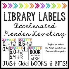 the library labels are labeled with arrows and numbers for reading, including one that reads just add