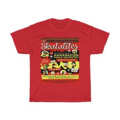 This is a Unisex, Gildan 5000 brand T-shirt. Vintage, retro Ska and Reggae music Tee featuring artwork of Jamaican Ska legends The Skatalites. This aesthetic tee would be an ideal gift for Reggae music fans, music lovers and band teachers, Rock steady, ska and dub music fans, and a great addition to music lovers band t-shirt collections. Share the BLM and equal rights message in a positive way. Beautiful Art Print Tee. Ideal casual, fashionable, streetwear for any occasion. This updated unisex e Band Merch Graphic T-shirt For Skateboarding, Retro Band Logo Tops, Retro Graphic Print Shirt For Fan Merchandise, Retro Graphic Print Shirt For Fans, Retro Graphic Print Top For Concert, Music-themed Band Logo Top For Streetwear, Retro Concert T-shirt With Letter Print, Music-themed Graphic Tops For Fan Merchandise, Retro Graphic Print Top For Music Festivals