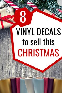 8 Vinyl Decals To Sell This Christmas — Vinyl Decal School Christmas Decor Ideas With Cricut, Christmas Stockings Ideas Cricut, Holiday Vinyl Projects, Christmas Vinyl Decals, Christmas Vynil Crafts, Christmas Cricut Ideas Vinyl Projects, Christmas Decal Ideas, Christmas Ideas With Cricut, Christmas Cameo Projects