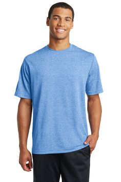 Sport-Tek ® PosiCharge ® RacerMesh ® Tee. ST340 - TRUE ROYAL HEATHER - S | Sport-Tek PosiCharge RacerMesh Top in True Royal Blue Heather Size Small | Polyester Mesh Texture, Blank Apparel, Work Wear Women, Athletic Outfits, Zip Sweatshirt, Shirt Outfit, Royal Blue, Womens Bottoms, Short Sleeve Tee